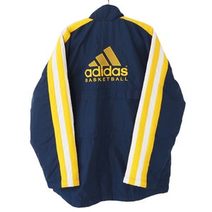 Blue and yellow adidas tracksuit hotsell