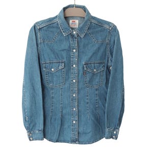 トップス Levis PULL OVER V-NECK S/S DENIM SHIRTS 90'S Levis PULL OVER V-NECK S/S DENIM SHIRTS（リーバイス