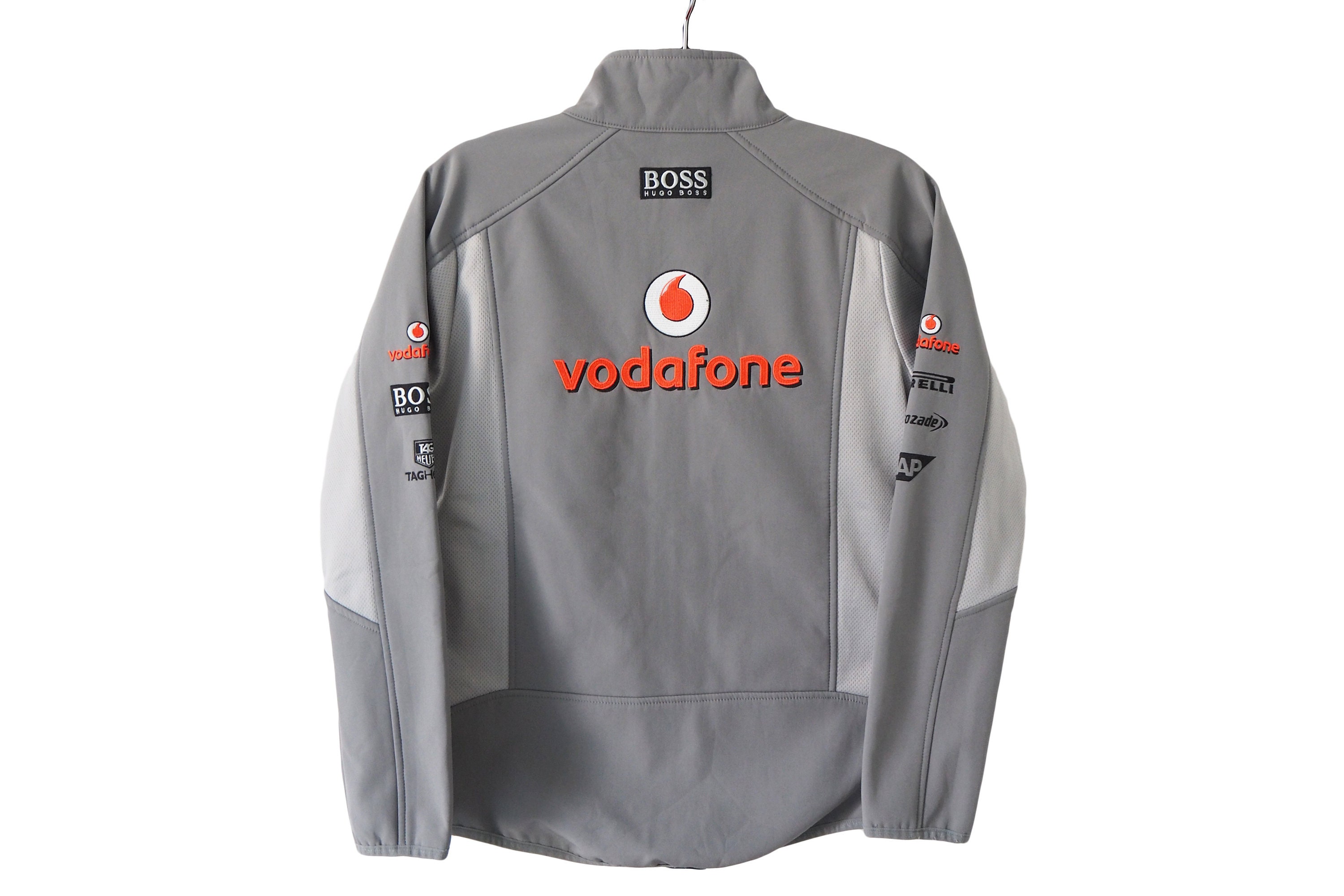 Vintage MERCEDES McLAREN Vodafone Racing Team Softshell Jacket gray 00s