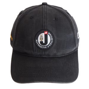 Vintage JUVENTUS Lotto Cap 00s football hat big logo black Seria A