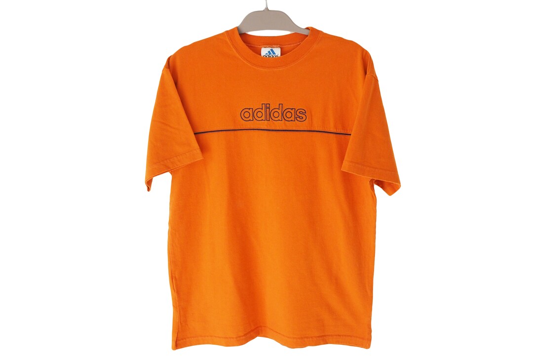 【ADIDAS】numbered game shirt 90s orange ADIDAS VINTAGE 1990's FOOTBALL SHIRT JERSEY CAMISETA TRIKOT