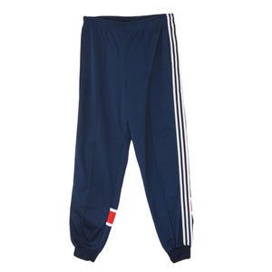 Vintage ADIDAS Track Pants Size S blue 80s retro sport training trousers made in Finland classic 3 stripes