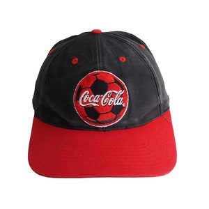 Vintage Coca-Cola Cap football 90s / 00s retro sport style promo hat