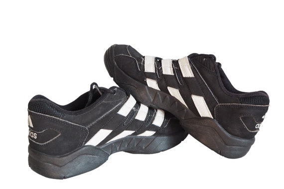 Vintage Adidas Sneakers 90s retro Black sport shoes trainers women s US 6.5