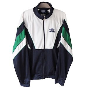 Vintage UMBRO Track Jacket Full Zip Size XXL blue 90s sport windbreaker light wear