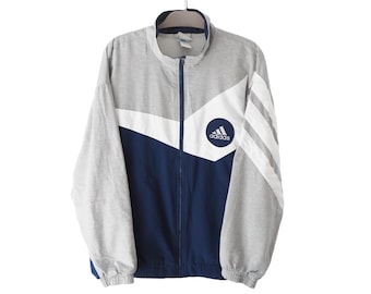 ヴィンテージ ADIDAS トラックジャケット サイズ メンズ S 本物 ブルー