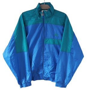 Vintage PUMA Track Jacket Full Zip Size M/L Blue 90s sport windbreaker