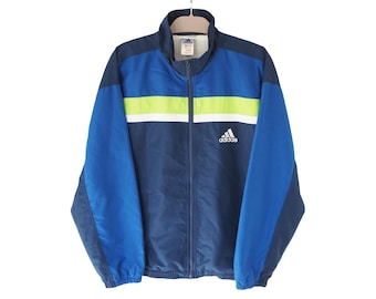 ヴィンテージ ADIDAS トラックジャケット サイズ メンズ S 本物 ブルー