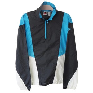 Vintage NIKE Anorak Jacket Size M small logo 90s sport windbreaker light wear