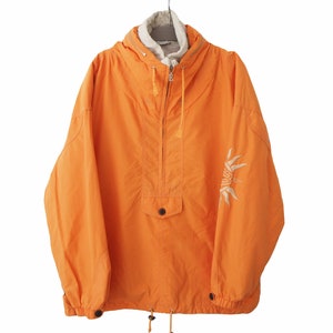 Veste vintage BOGNER by Goan Thylmann Ski Anorak des années 90 orange retro wear taille XL