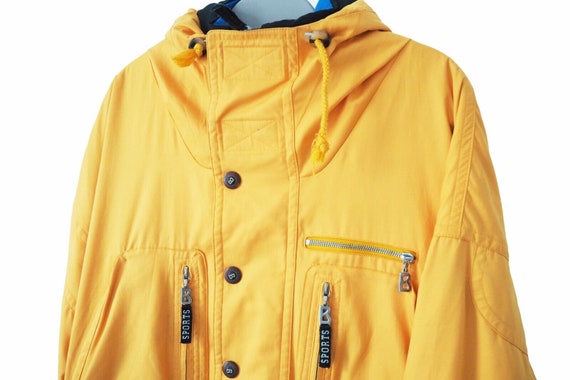 Vintage BOGNER Ski Anorak Jacket 90s yellow black… - image 4
