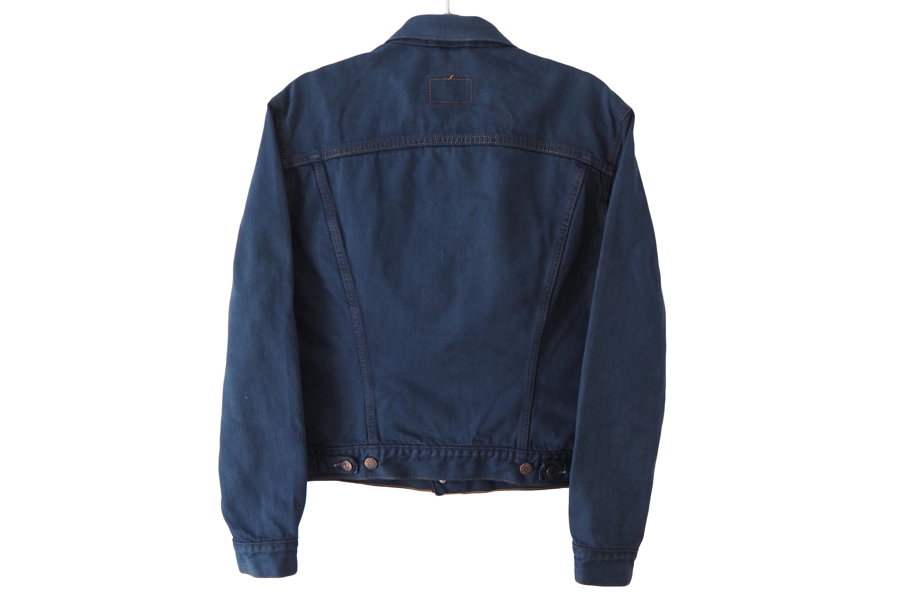 Vintage LEVI'S Denim Jacket Size Women's XL Navy Blue Jean