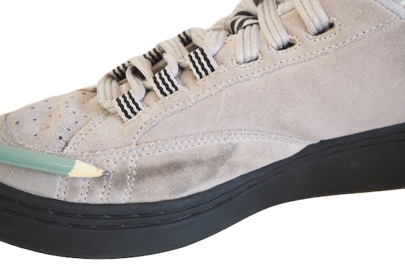 Vintage Adidas Sneakers Suede retro 90s rare trai… - image 10