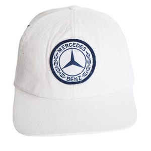 Vintage Mercedes-Benz Kappe Racing 90er Jahre weiße Kappe Formel