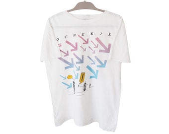 Genesis Tour 92 Tシャツ Vintage Genesis Merch T-shirt 1992 Tour Double Side | eBay