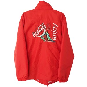 Coca Cola Windbreaker - Etsy Coca Cola Windbreaker - Etsy