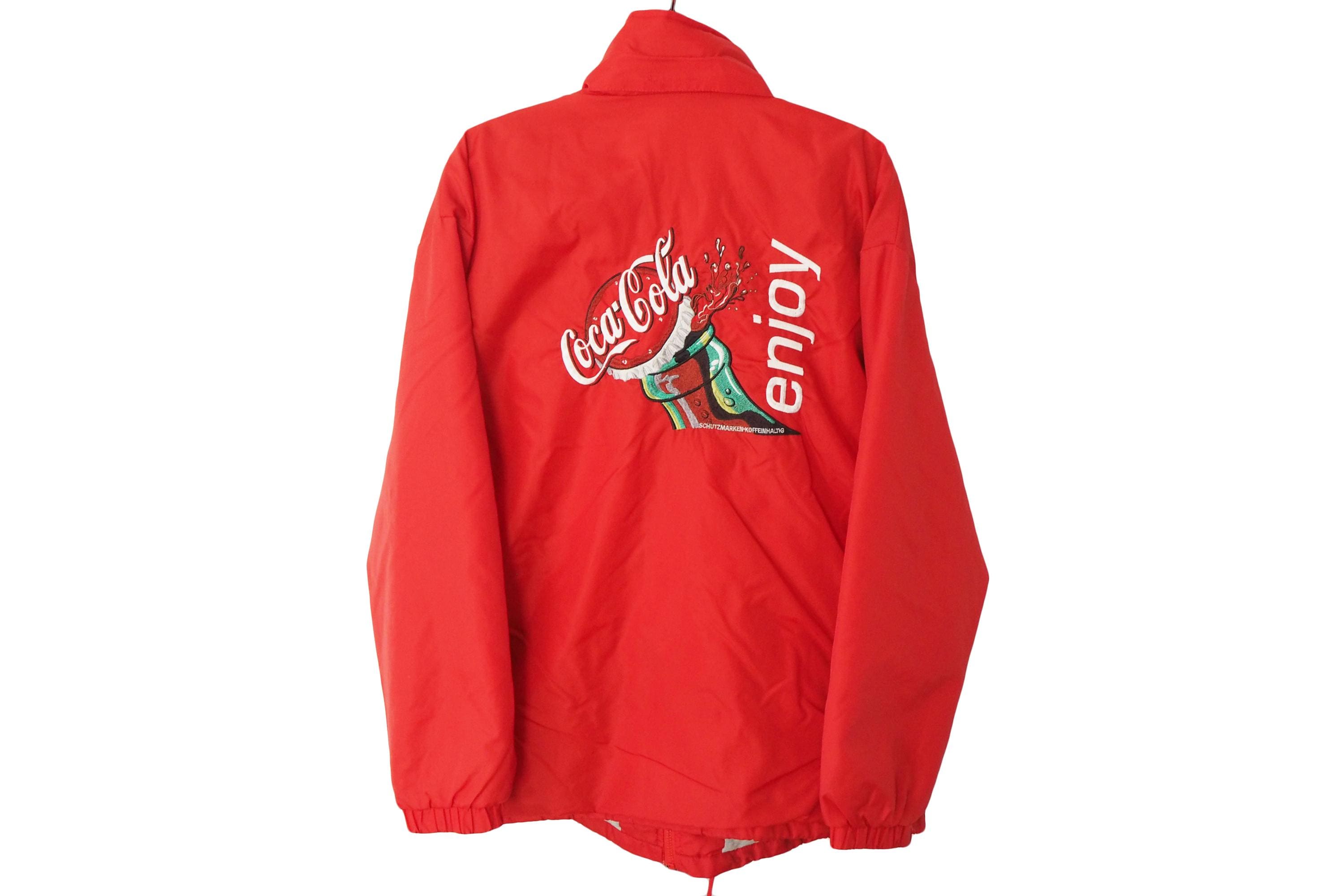Coca Cola Windbreaker - Etsy Coca Cola Windbreaker - Etsy