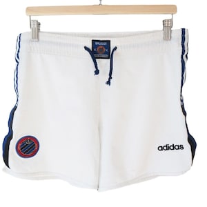 Vintage ADIDAS Brugge Shorts Size XL 90s retro sport style football FC white