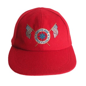 Vintage GANT USA Cap Wool red 90s style big logo hat