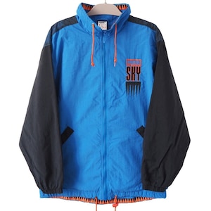 Vintage PUMA Sky Track Jacket Full Zip Size L blue 90s sport windbreaker