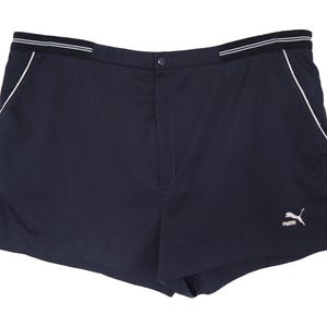 Vintage PUMA Tennis Shorts Size XL navy blue classic 90s retro sport style