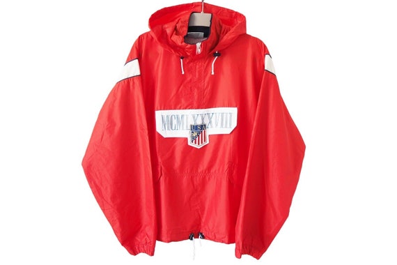Vintage KAPPA USA Team Anorak Jacket Half Zip Size XL 90s Made in