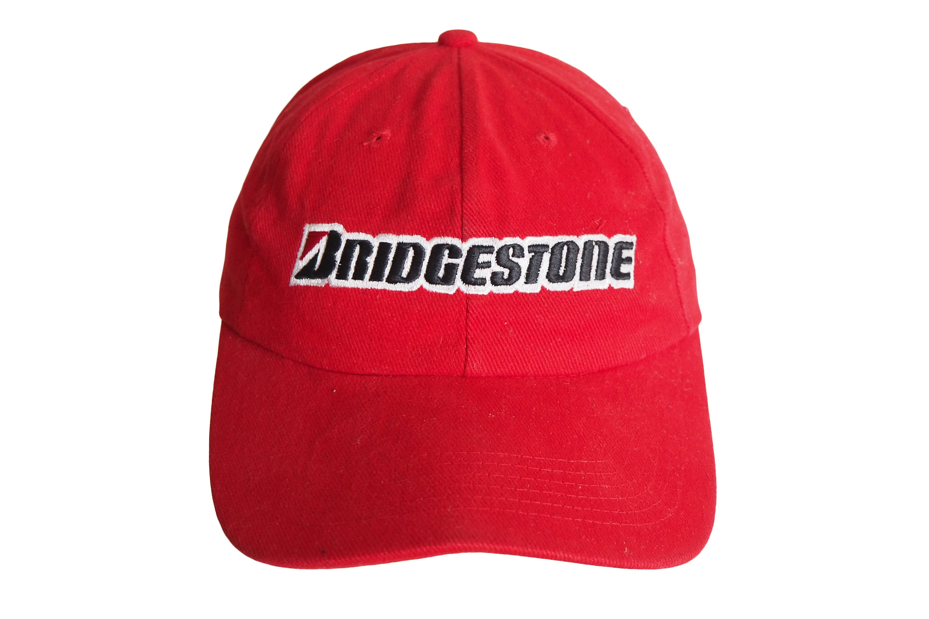 Vintage BRIDGESTONE Cap Big Logo Red Summer Hat 90's Formula 1