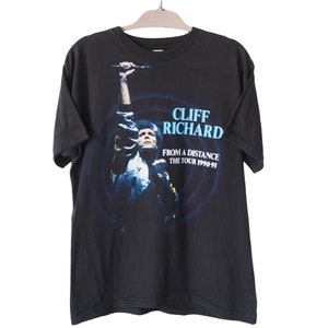 Vintage Cliff Richard From a Distance the Tour 1990-91 t-shirt music Size M 90s