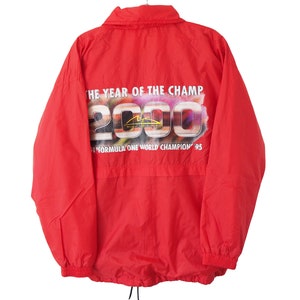 Vintage FERRARI Michael Schumacher Jacket 2000 F1 Racing Team Retro Style Formula 1 Size XL