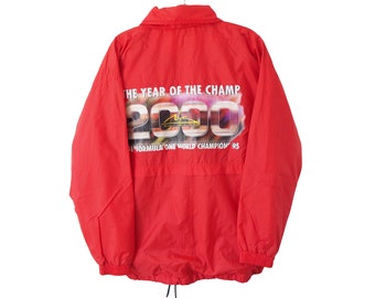 Chaqueta vintage FERRARI Michael Schumacher 2000 F1 Racing Team Estilo retro Fórmula 1 Talla XL