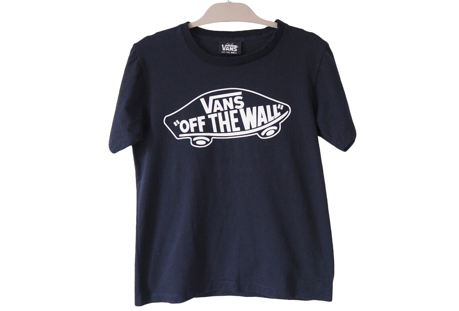 ShalenaVintage Vintage Vans Off The Wall T Shirt Size S Big Logo Skateboarding Cotton 90s Top