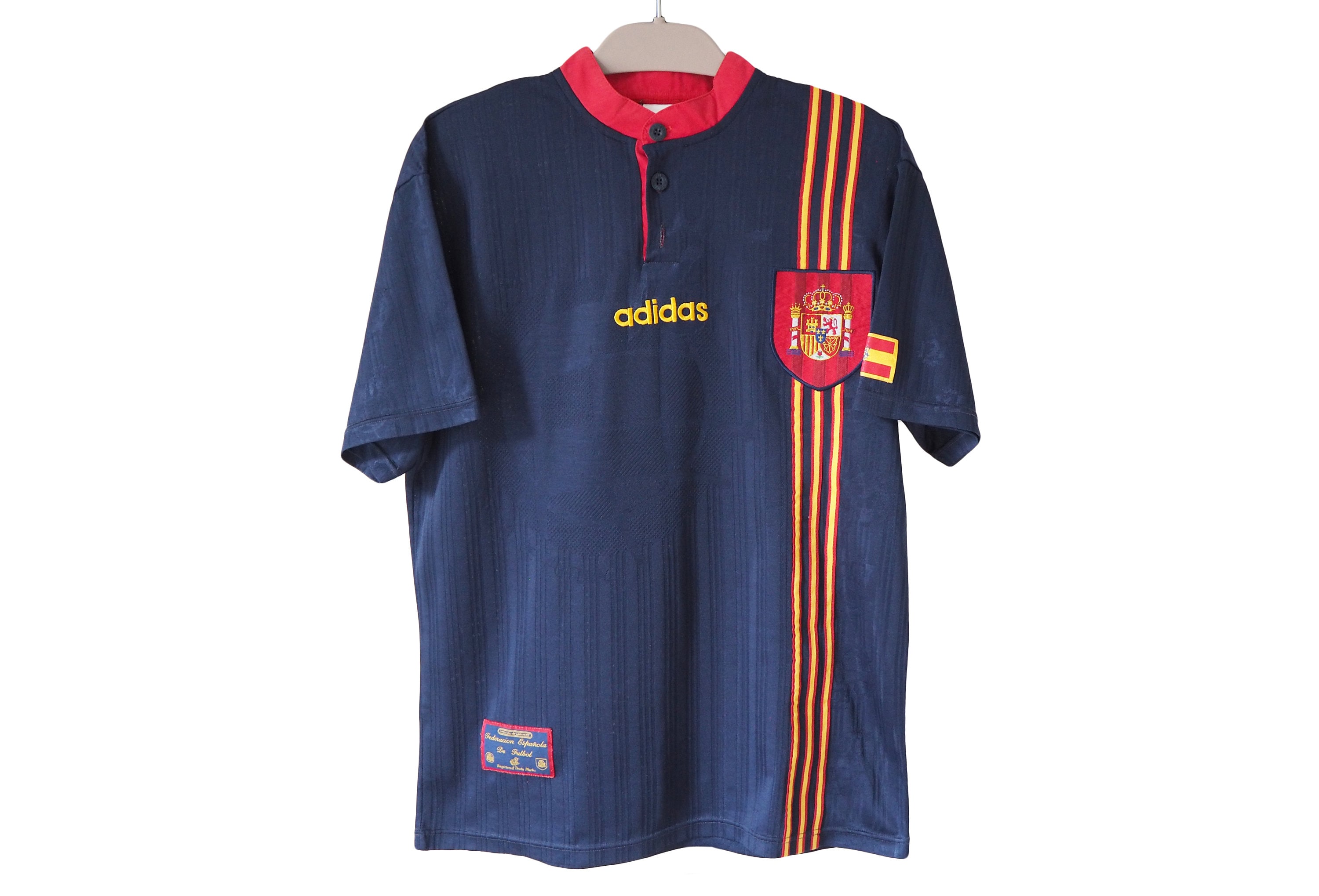 Vintage SPAIN Adidas 1996/97 Jersey T-shirt Size M 90s
