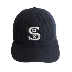 Vintage Chicago White Sox Cap Roman 70s style MLB hat black USA baseball