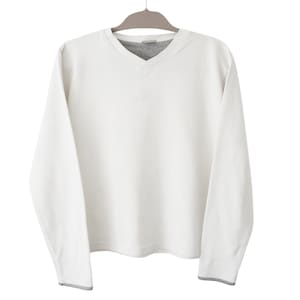 Vintage NIKE Sweatshirt white crewneck small logo jumper Size women&#39;s M 00&#39;s