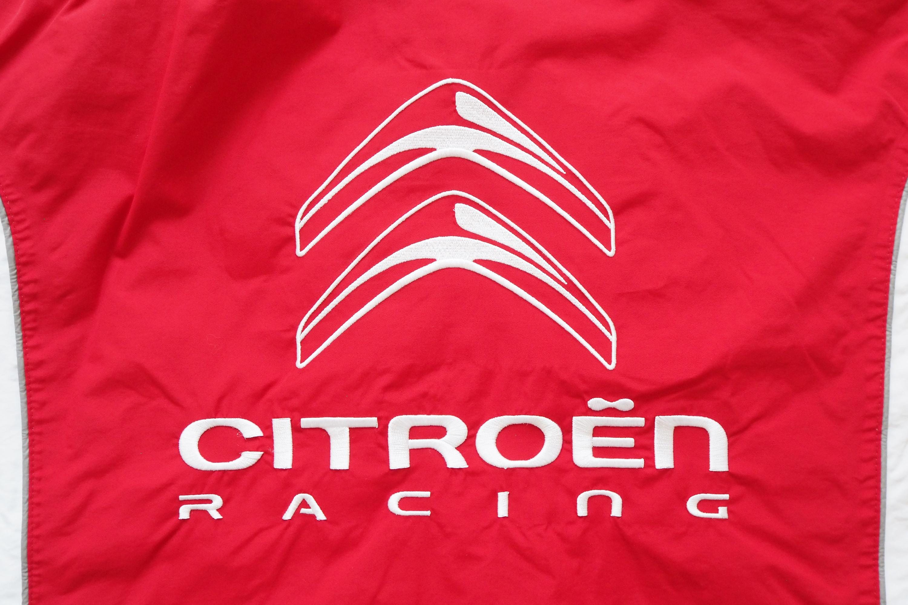 Vintage CITROEN Sport Team Jacket Full Zip Size XL Racing 90s Big