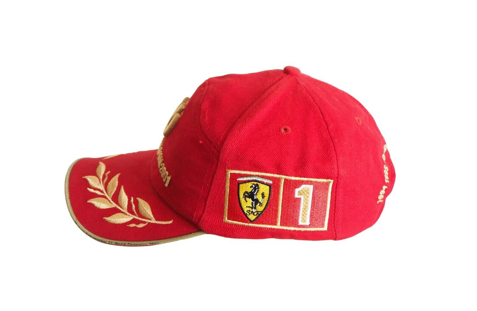 Vintage FERRARI Michael Schumacher Cap F1 World Champion 2001 Racing