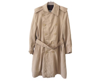 Vintage 90s AQUASCUTUM Trench Coat Jacket Inside Nova Check Vintage 90s AQUASCUTUM Trench Coat Jacket Inside Nova Check