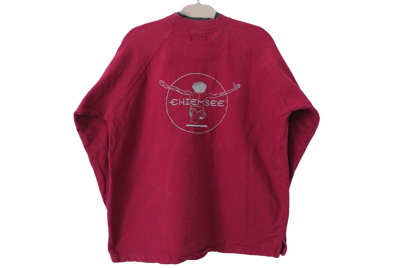 Sweatshirt S Etsy Logo Red - CHIEMSEE Size Vintage Crewneck Big