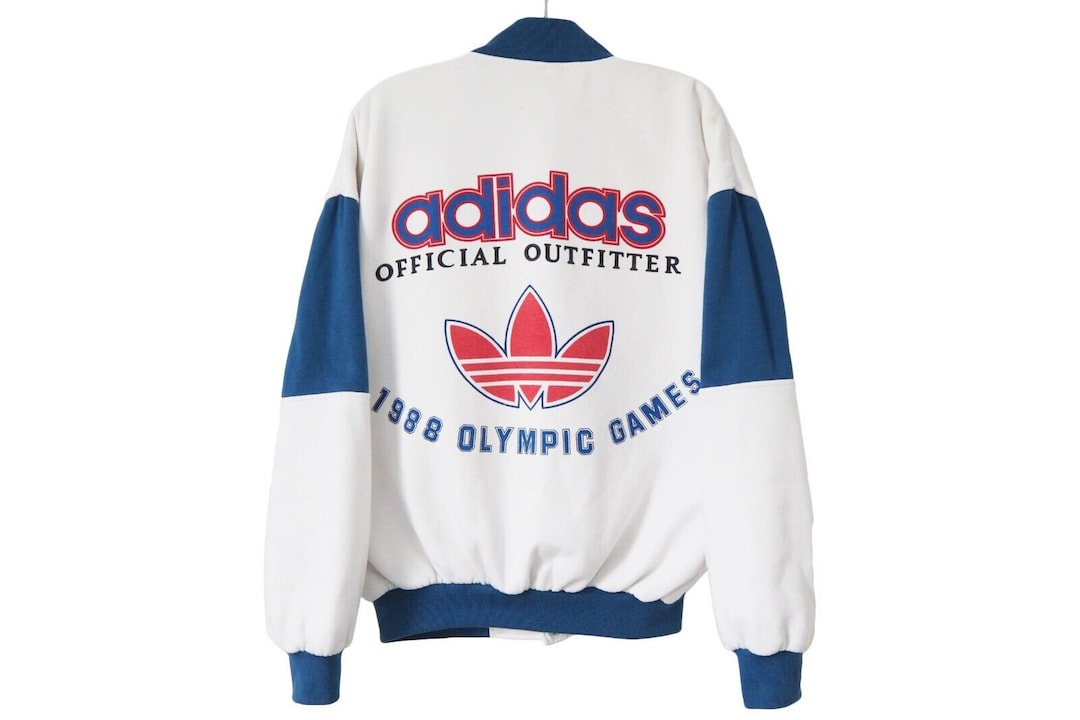 Vintage ADIDAS USA Team 1988 Olympic Games Varsity Bomber Vintage ADIDAS USA Team 1988 Olympic Games Varsity Bomber