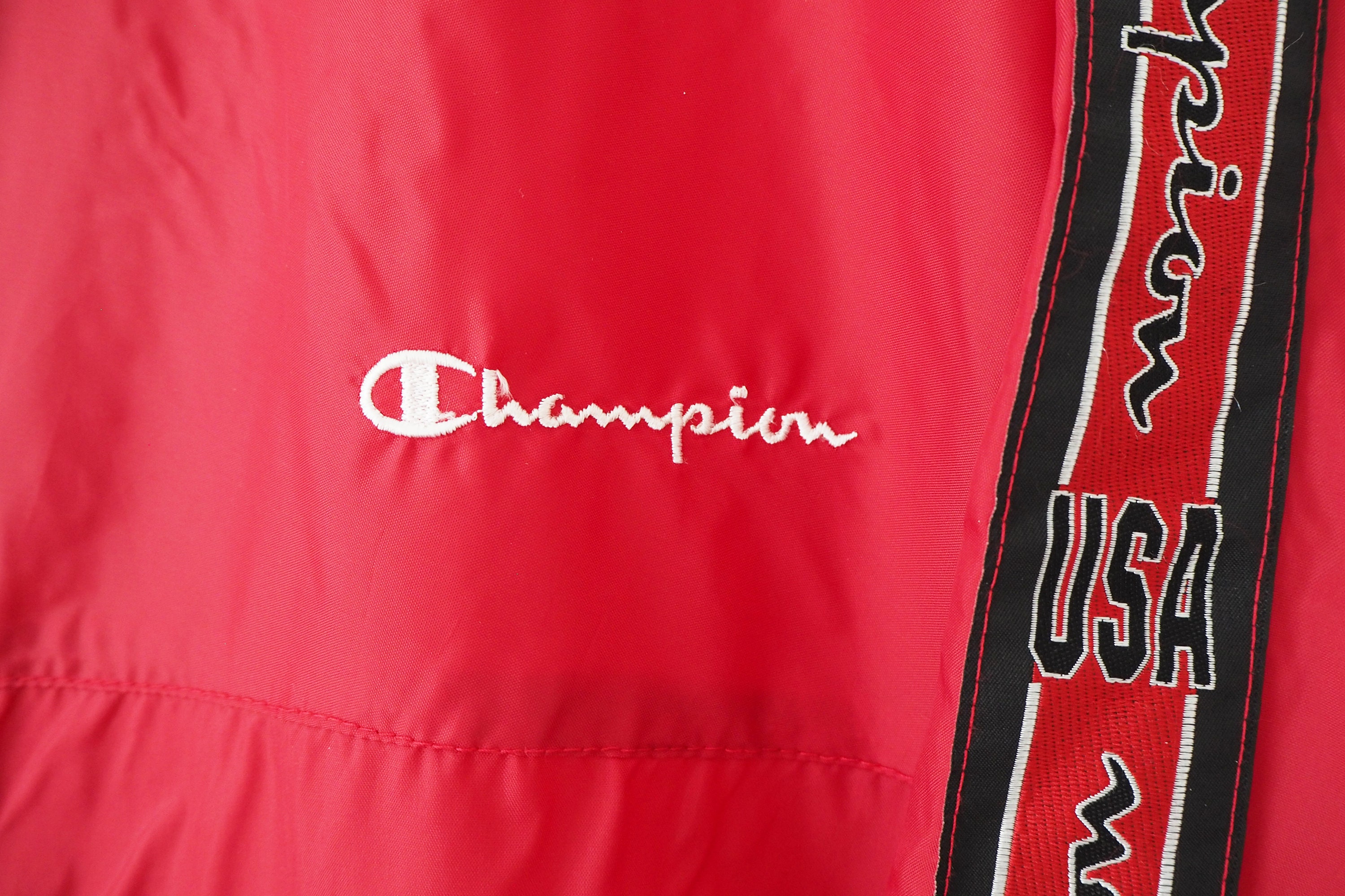 kingjoe 　USA製90sChampion Vintage CHAMPION Track Jacket Full Zip Size XL Red 90s Sport
