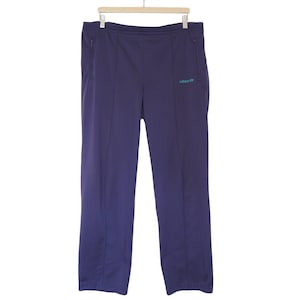 Vintage ADIDAS Track Pants Size XL purple 90s retro sport training trousers