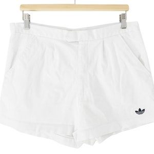 Vintage ADIDAS Tennis Shorts 90&#39;s Sport Retro Classic Size XL White