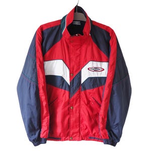 Vintage UMBRO Jacket Retro Sport Style Size M 90&#39;s Windbreaker Red