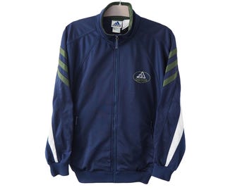 Vintage ADIDAS Classic Blue Logo Track Jacket Size XXS/XS