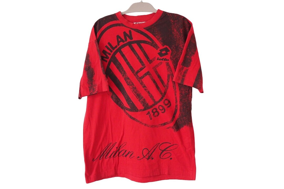 Milan A.C. Lotto シャツ Lサイズ 赤黒 AC Milan Vintage Lotto Replica Shirt 1994, Opel | eBay