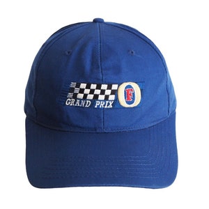 Vintage FOSTER'S Grand Prix Cap big logo 90's Racing collection hat blue
