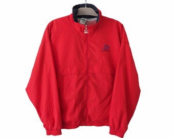 PUMA (プーマ) ジャージ メンズ SIZE S ネイビー×レッド Arsenal