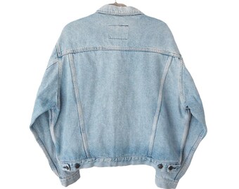 Vintage AVIREX USA Denim Jacket Size XL Blue Jean Style 90s