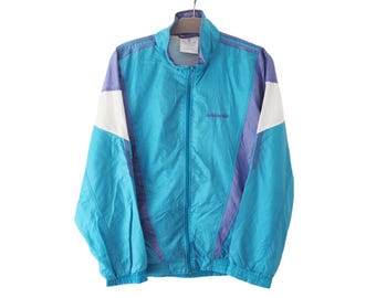 トップス adidas/vintage/old/track jacket Vintage ADIDAS Track Jacket Full Zip Size L Blue 90s Sport