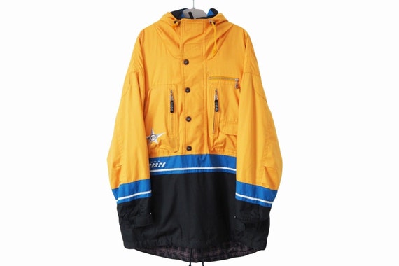 Vintage BOGNER Ski Anorak Jacket 90s yellow black… - image 1